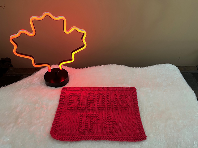 Elbows Up DishCloth