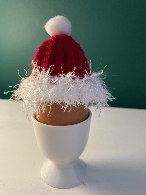 Santa Hat Egg Cosy