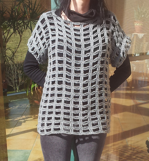 kurzärmeliger Pulli
