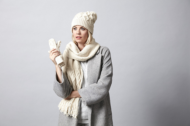 Ladder and Lace Scarf Set