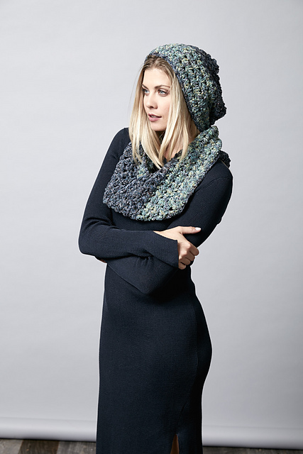 Midnight Frost Infinity Scarf