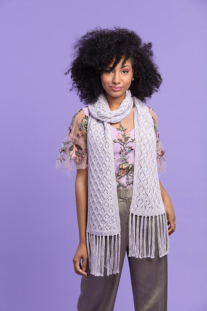 Diamond Fringed Scarf