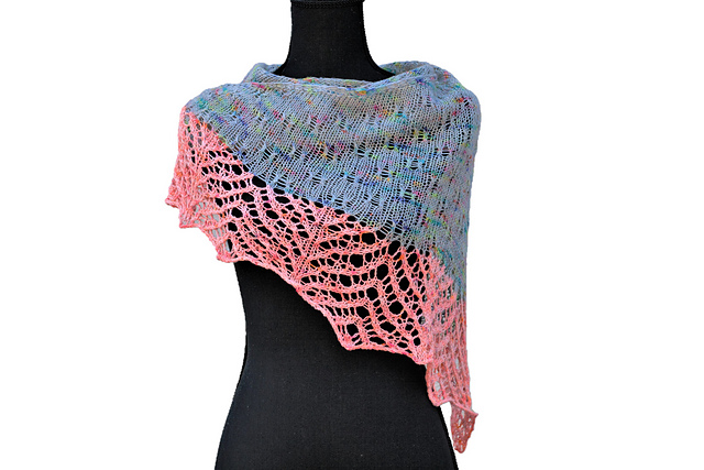 Flying Flamingos Shawl