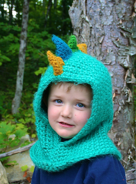 Dinosaur Hooded Cowl