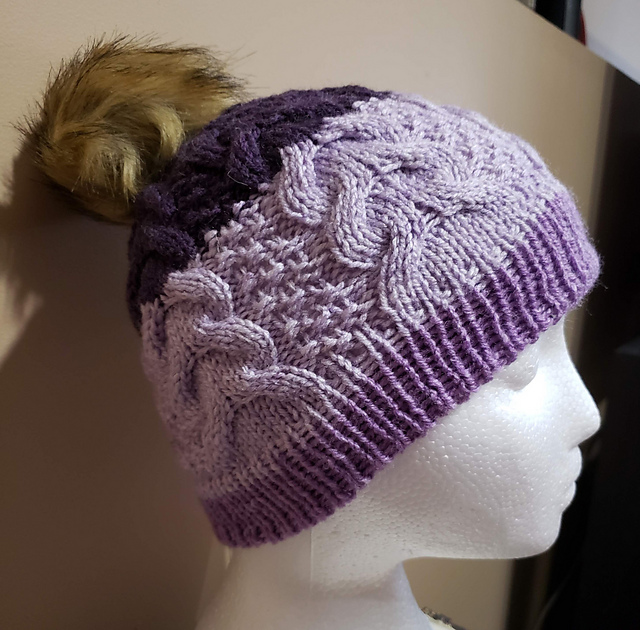 Bella Moss & Cable Knit Hat