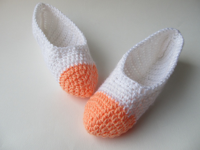 Crochet slippers