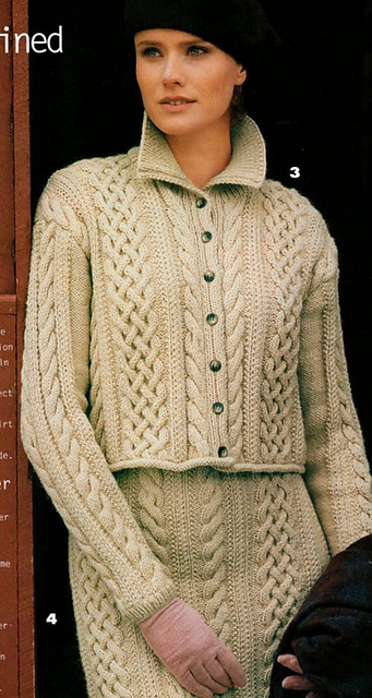 #3 Polo Collar Cable Sweater