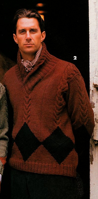 #2 Cable and Argyle Sweater