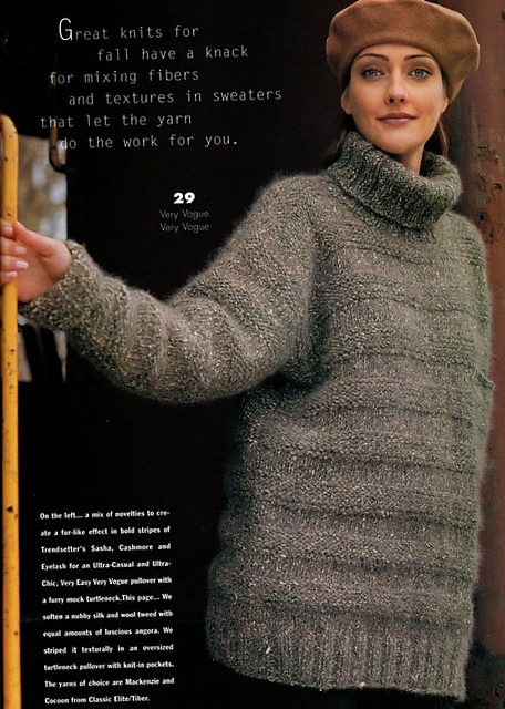 #29 Textured Striped Pullover