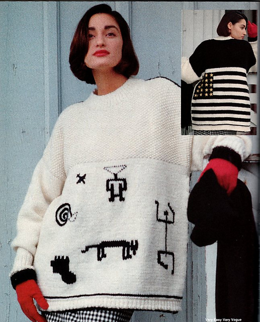 #30 Oversized American Primitive Pullover