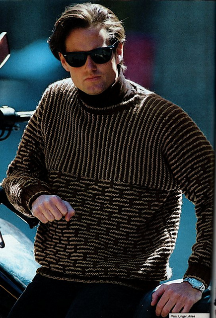 #10 Mosaic and Garter Stitch Pullover