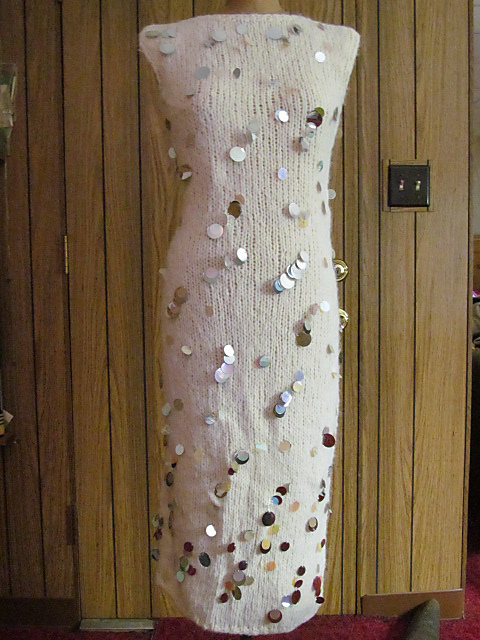 #17 Fitted Sheath Dress with Paillettes