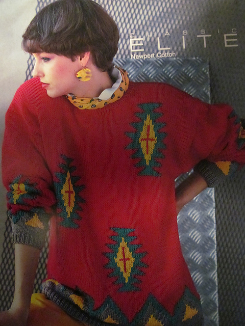 Aztec Motif Pullover