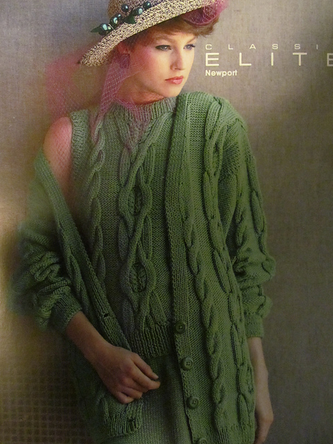 Plain and Fancy Cable Twin Set