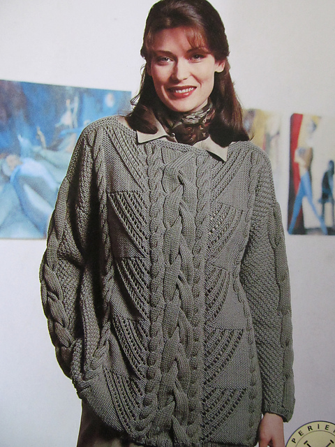 Braided Cable &Lace Pull
