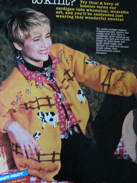 Cow Cardigan