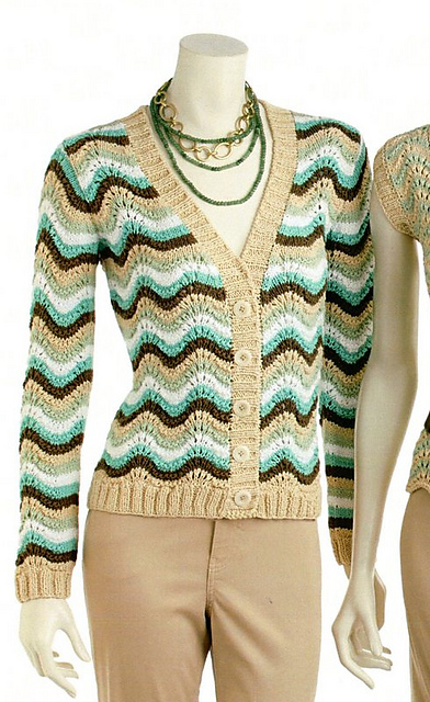 Alexa 10, Wave Stitch Cardigan