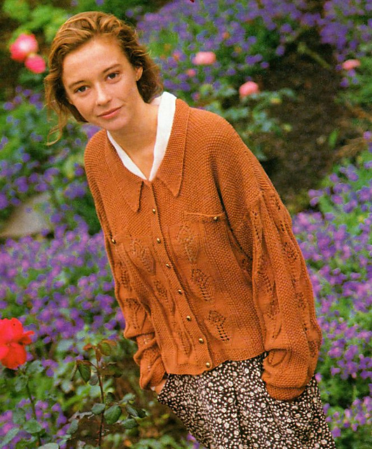 #17 Moss Stitch and Lace Cardigan