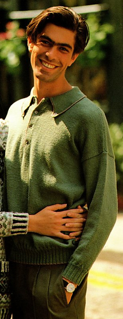 Man's Shirt Neck Sweater