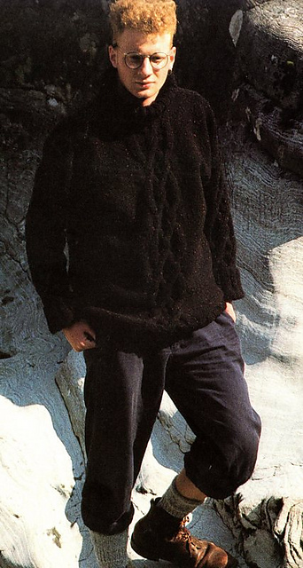 Chunky Fox Tweed Cable Sweater