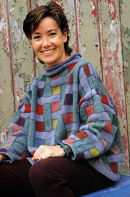 Interweave boat-neck sweater