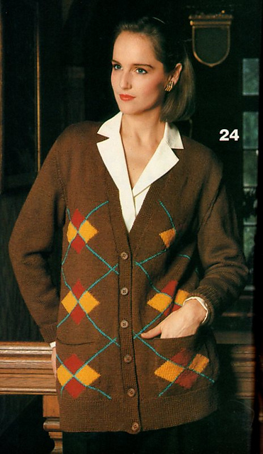 #24 Argyle Cardigan