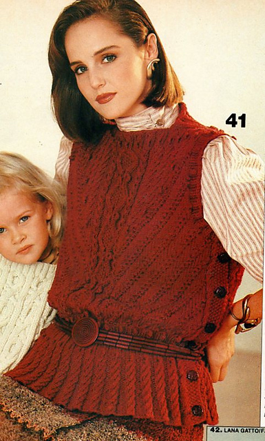 #41 Vest with peplum waist