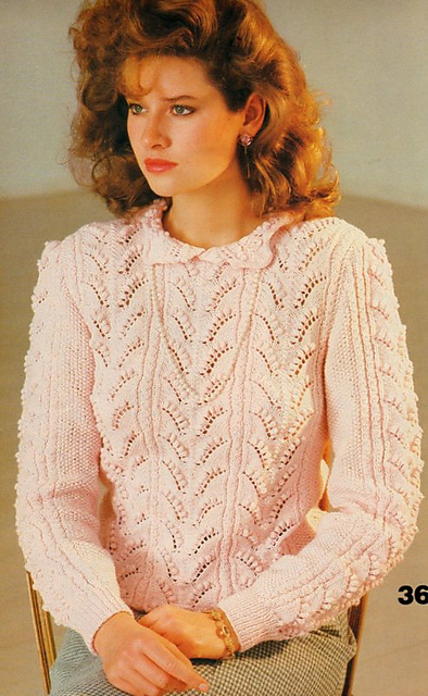 #36 Lace Stitched Pullover