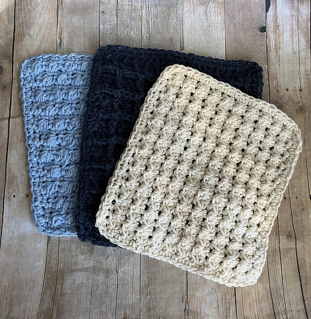 Beachy Washcloth Trio
