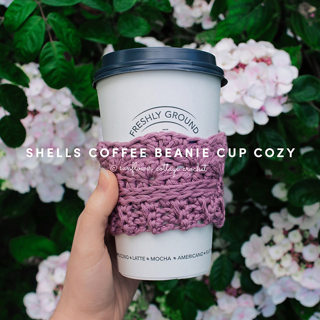 Shells Coffee Beanie Cozy