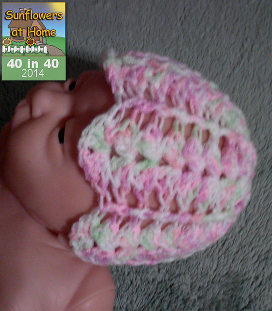 Shells and Vines baby Hat