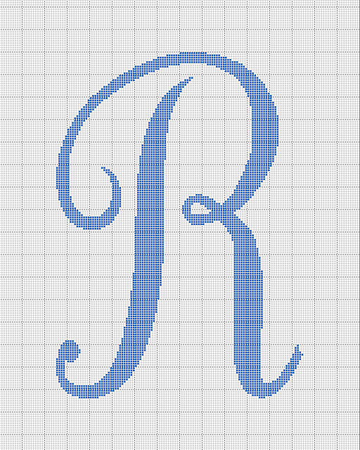 Monogram R Blanket