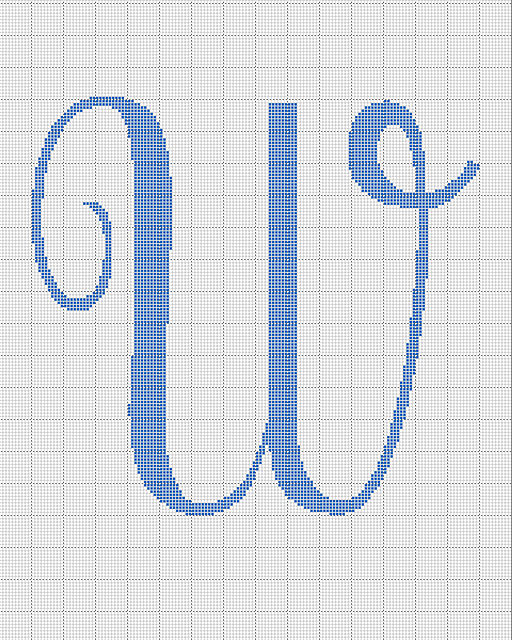 Monogram W Blanket