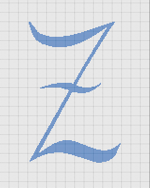 Monogram Z Blanket