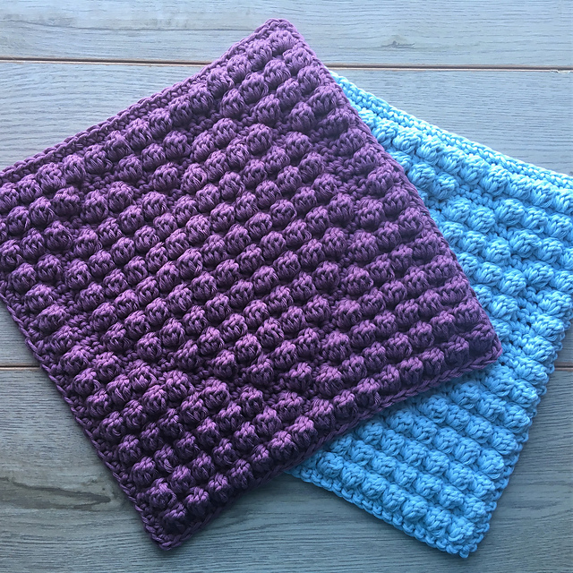 Bobble Heart Wash Cloth