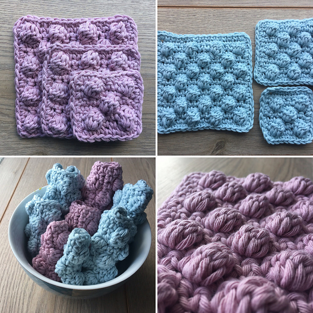Bobble Stitch Face Scrubbie