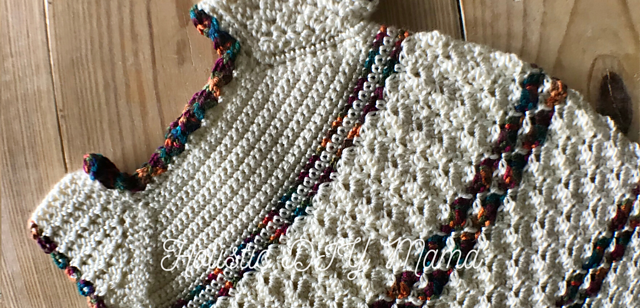 Cream and Rainbow Dress