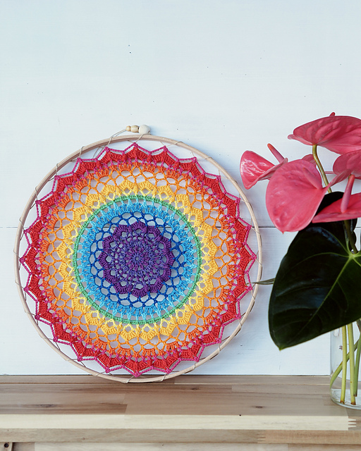 Ravelry: Rainbow Mandala pattern by Renata Saj