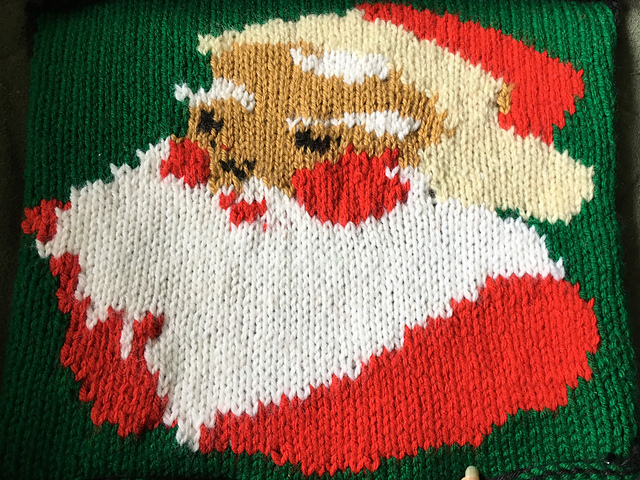 Vintage Angora Beard Santa