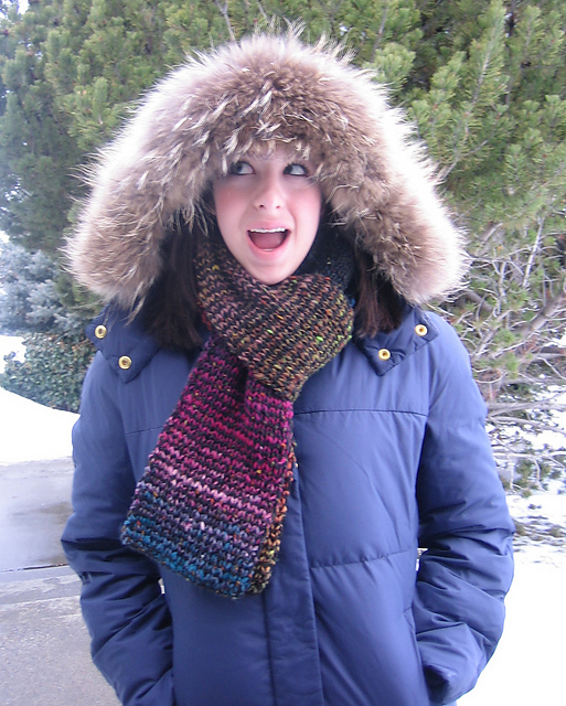 Tweedy Stripes & Ribs Scarf
