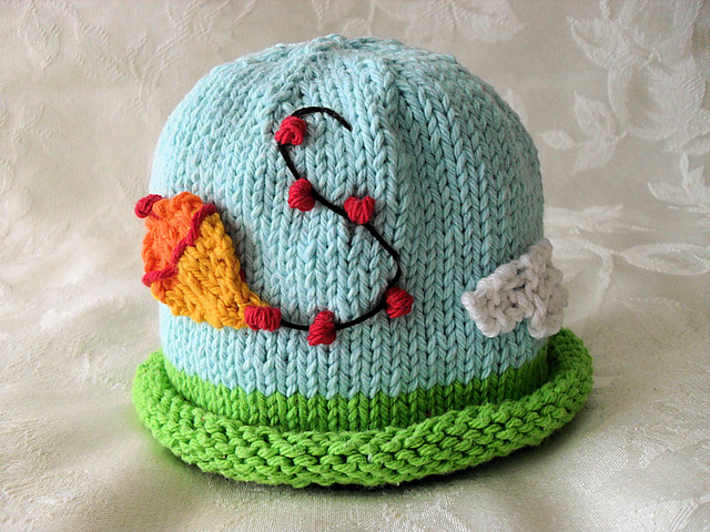 Runaway Kite Hat Beanie Roll top