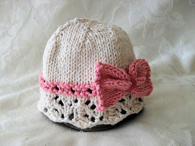 Pink Eyelet with Bow
