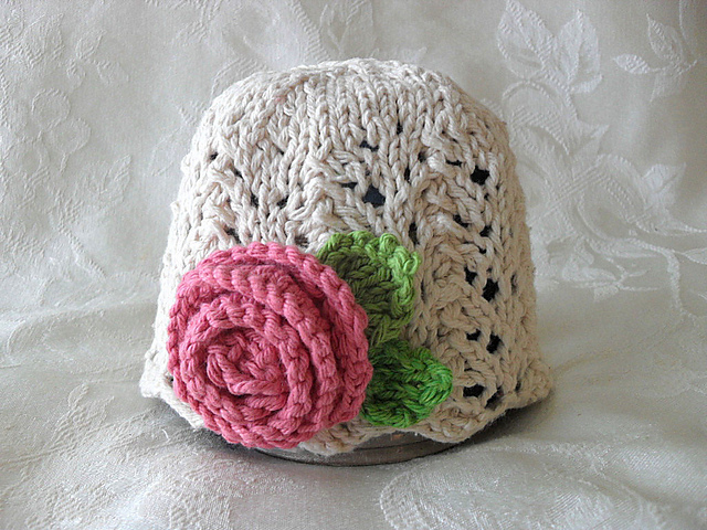 Lovely in Lace Cloche with Rose