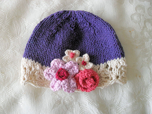 Blue and Ivory Lace Cloche