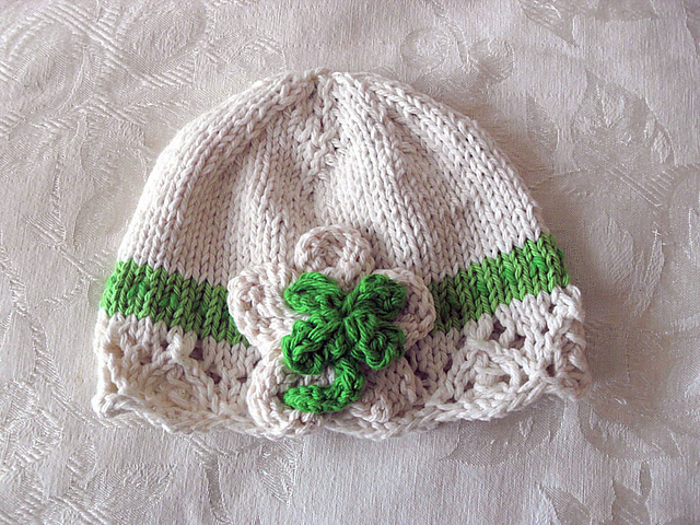 Irish Lace Shamrock Cloche
