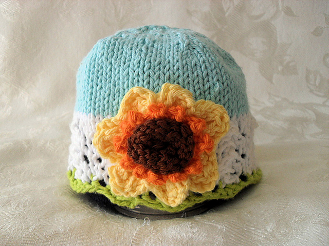 Two patterns for Sunflower or Daisy Cloche