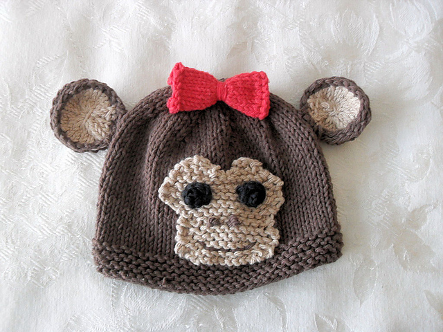 Monkey Baby Hat