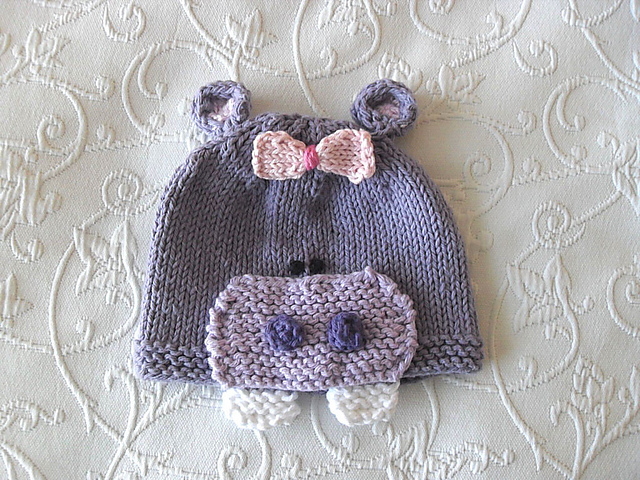 Happy Hippo Baby Hat
