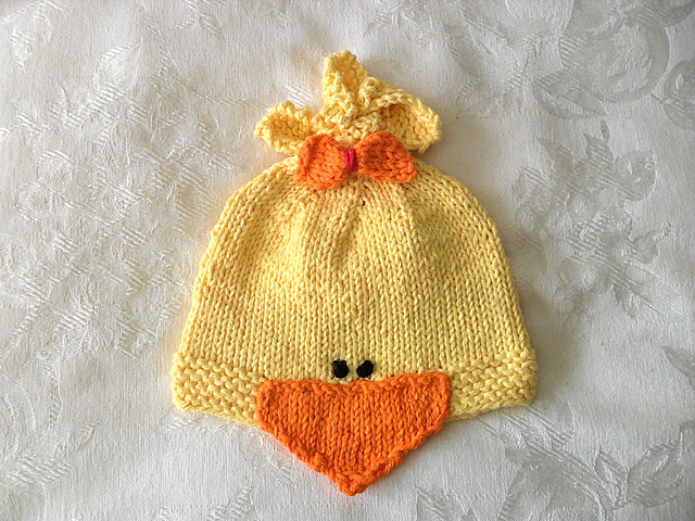 Rubber Ducky Baby Hat