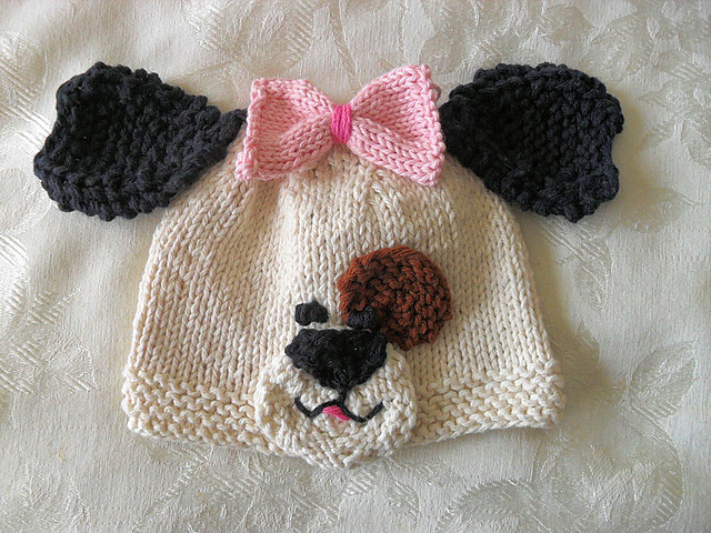 Puppy Dog Baby Hat-Knitted Animal Hat